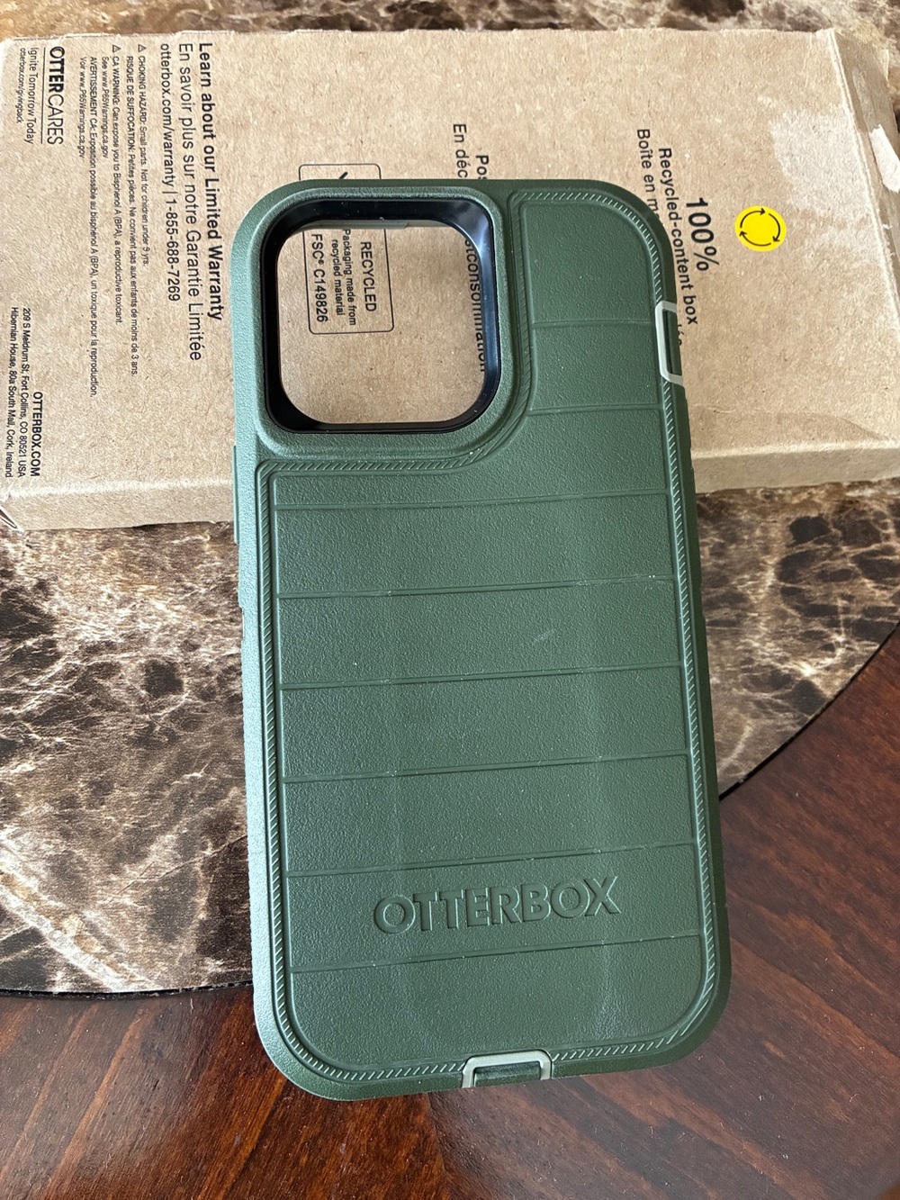 OtterBox Rugged Forest Green Phone Case